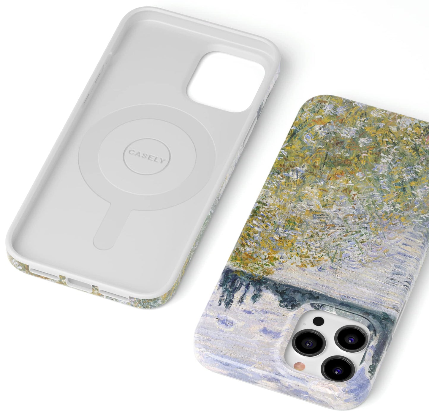 Casely iPhone 13 Pro Max Case | Here Comes The Sun | Colorblock Sunset | Classic Ultra Slim Case Design