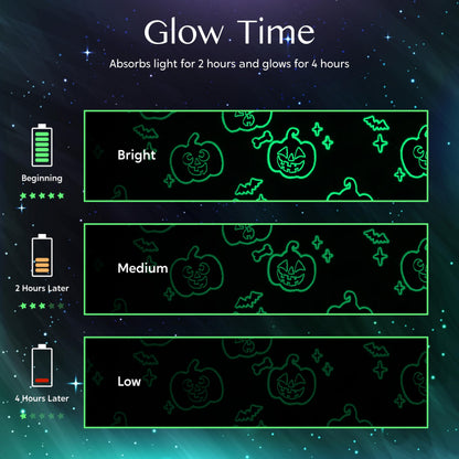 Joiedomi Halloween Blanket Soft Flannel Fleece Throw Blanket Glow in The Dark Halloween Pumpkin for Kids Bed Living Room Gifts 50"×60"