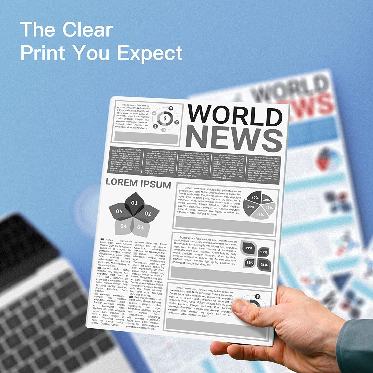 GPC Image CF244A 44A Black Toner Cartridges Compatible with HP 44A CF244A for Laserjet Pro M15w M15a MFP M28w M28a M16w M16a M29w M29a M29 Printer (2 Black)