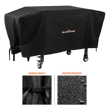 Blackstone 1528 600D Polyester Heavy Duty Flat top Gas Grill Cover, Water Resistant Exclusively Fits 36" Griddle Cooking Station, Black