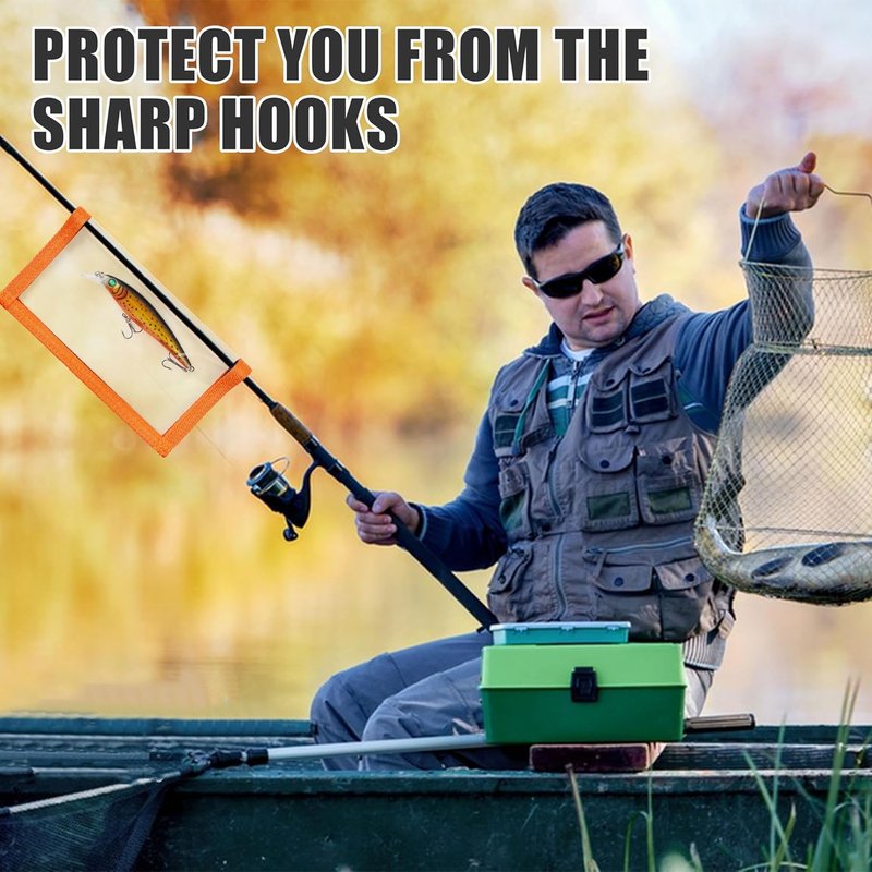 Fishing Lure Covers - Durable Clear PVC Wraps | 5/10 Pack for Safe Bait Storage & Hook Protection