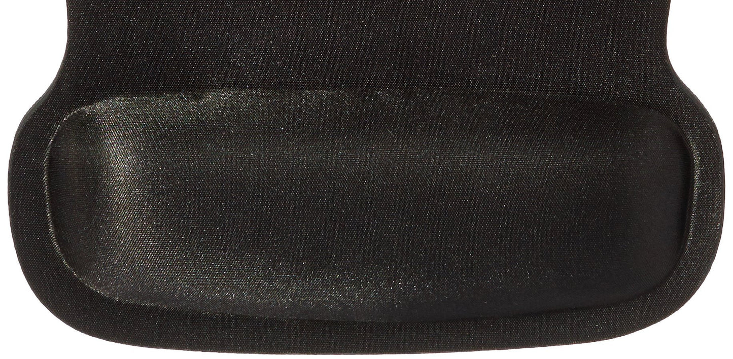 Amazon Basics Irregular Ergonomic Gel Computer Mouse Pad with Wrist Rest for Pain Relief, 10.1L x 8.1W inches, Black