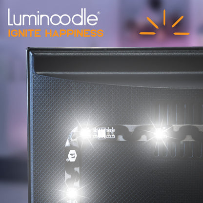Luminoodle USB Bias Lighting - Ambient Home Theater Light, LED Backlight Strip - 6500K Accent Lighting to Reduce Eye Strain, Improve Contrast ... (Lar