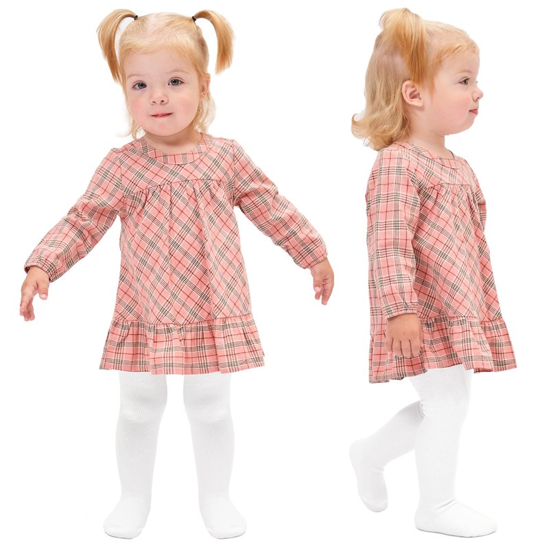 Stelle Toddler Girls Tights Baby Cable Knit Thick Stockings Cotton Winter Warm Leggings Pantyhose 1/2/3 Pack(White,XXS)