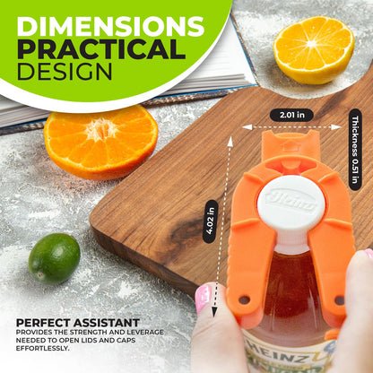 BRENIUM 2-pack Multifunctional Bottle and Can Opener, Plastic Water Bottles, Twist-Off, Pull Tab Soup, for Weak Hands, Seniors, Elderly, Rheumatoid Arthritis, Botle Gripper, Ergonomic Lid Seal Remover