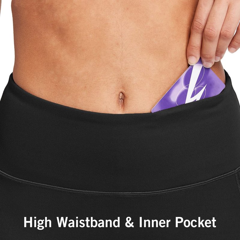 baleaf Biker Shorts Women Yoga Gym Workout Spandex Running Volleyball Tummy Control Compression with Pockets Soft 5" Black S