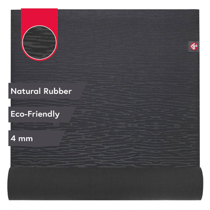 MANDUKA eKOLite Yoga Mat - 4mm Natural Rubber | Eco-Friendly | Soft Textured Surface | Natural Next-to-Skin Feel