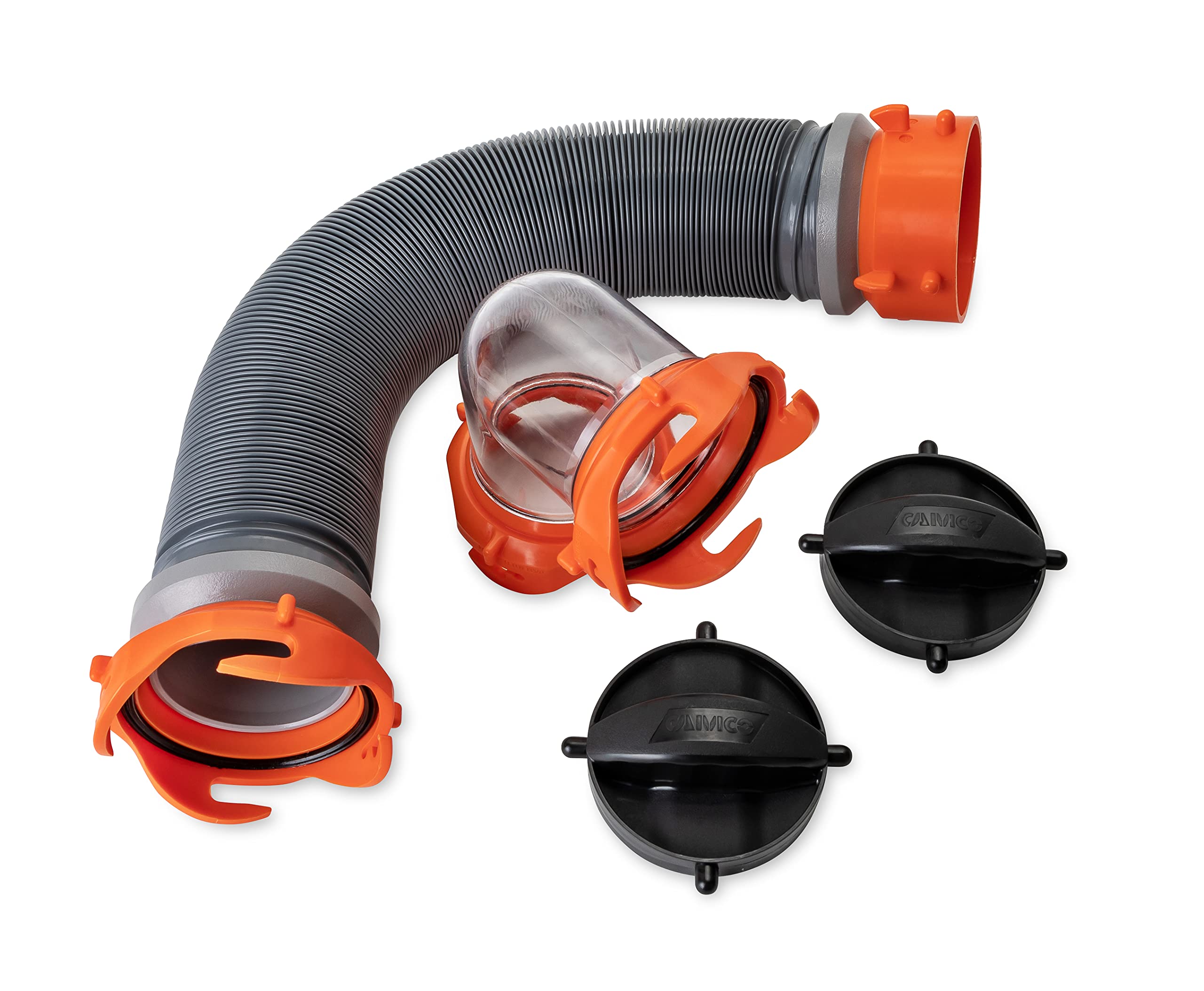 Camco 3-Foot Super Heavy-Duty Tote Tank Sewer Hose Kit | 18mil HTS Vin ...