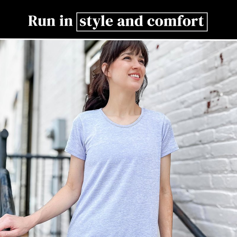 SPXTREME [5 Pack Workout Tops for Women Short Sleeve Crewneck Dry-Fit Moisture-Wicking Women's Activewear T-Shirts for Gym Yoga Running, Plus Sizes S–4XL
