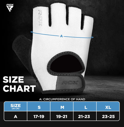 RDX Weight Lifting Gloves Gym Fitness Workout, Anti Slip Palm Protection Half Finger Exercise Glove for Powerlifting Deadlifting Bodybuilding Calisthenics Cycling Rowing Climbing Training, Men Women