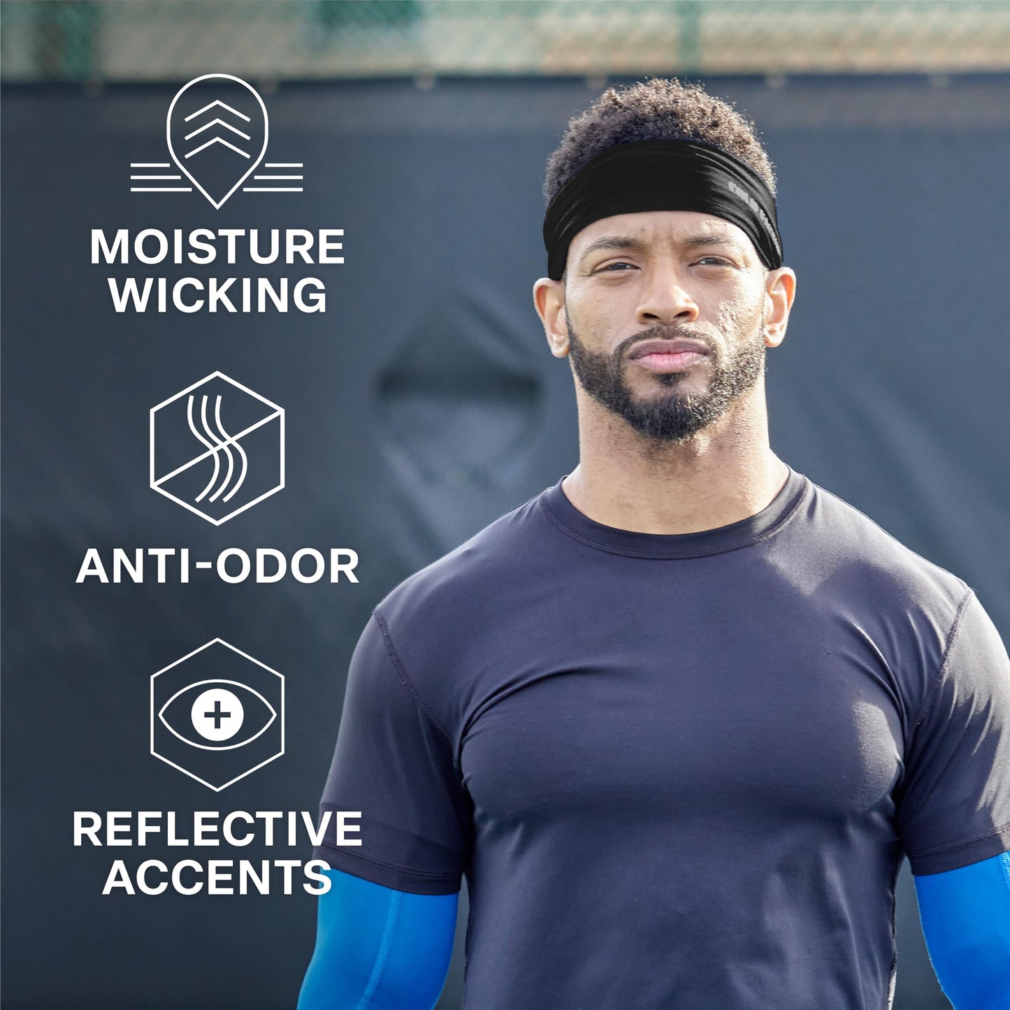 COLD FACTOR Instant Cooling Headband 3 Pack | Advanced Evaporative Comfort for Sports & Outdoor | UPF 50+ Protection | Long-Lasting Coolness | Ideal for Fitness, Hiking, Yoga, & Running (Neutral Pack)