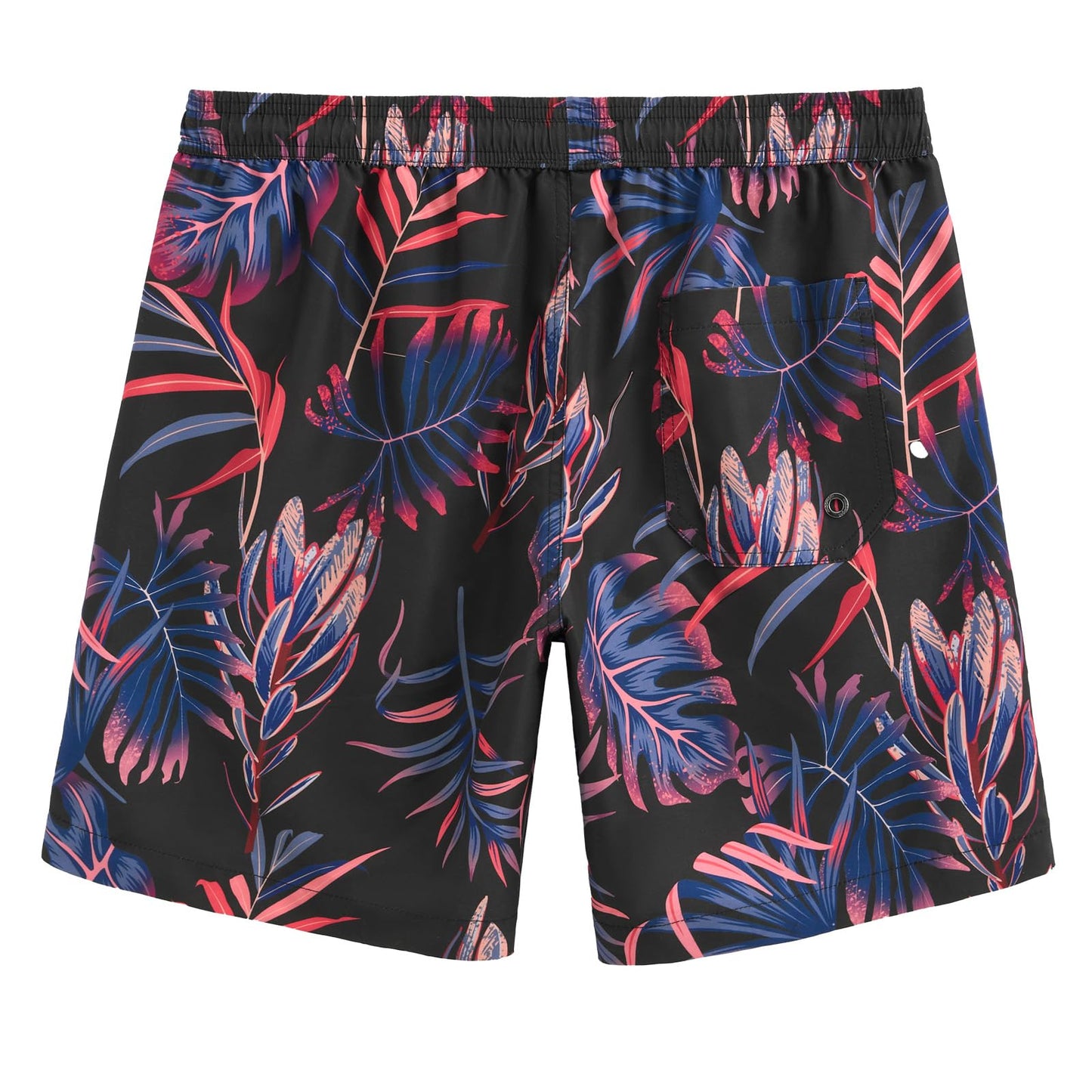 maamgic Mens Swim Trunks Quick Dry Swim Shorts with Mesh Lining Funny Swimwear Bathing Suits 7inch Red Leaves Large