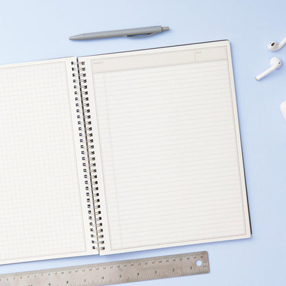 Blue Sky Smart Notes Professional Notebook, Wire-O Binding, 8.5" x 11", Black (14713)