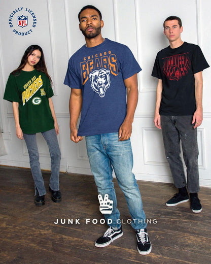 Junk Food Clothing x NFL - Chicago Bears - MVP Zip Hoodie - Unisex Adult Full Zip Hooded Sweatshirt for Men and Women - Size Large