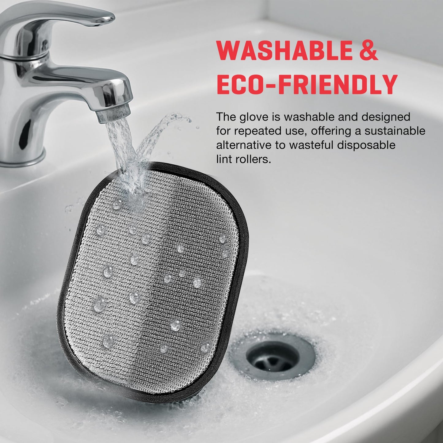 Jioroos Pet Hair Remover Gloves for Cats & Dogs, Electrostatic Pet Hair Removal Gloves Brush for Pets Hair, Upgraded Animal Fur Removal Tool, Reusable Cats & Dogs Grooming Gloves for Hair Removal (1)