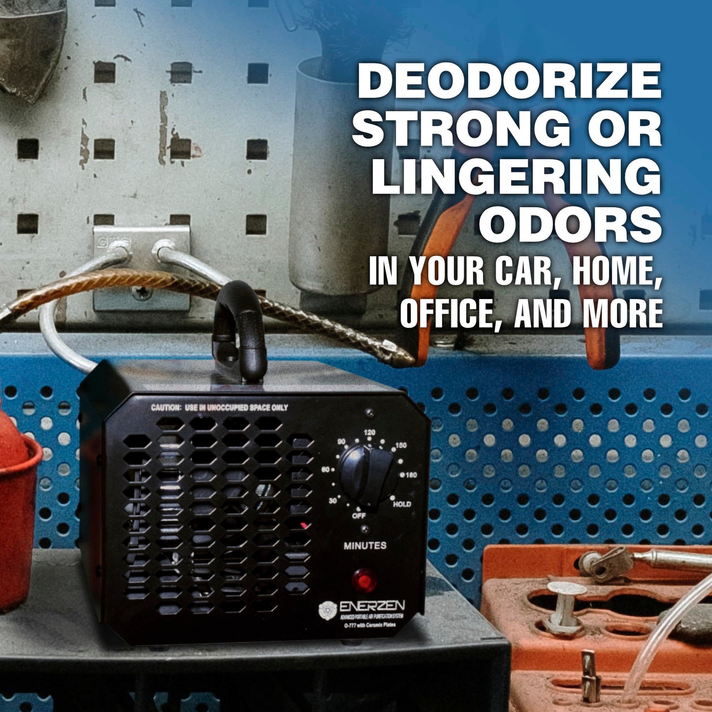 Enerzen Ozone Generator 60,000mg Industrial O3 Air Purifier Deodorizer (60,000mg - Black)