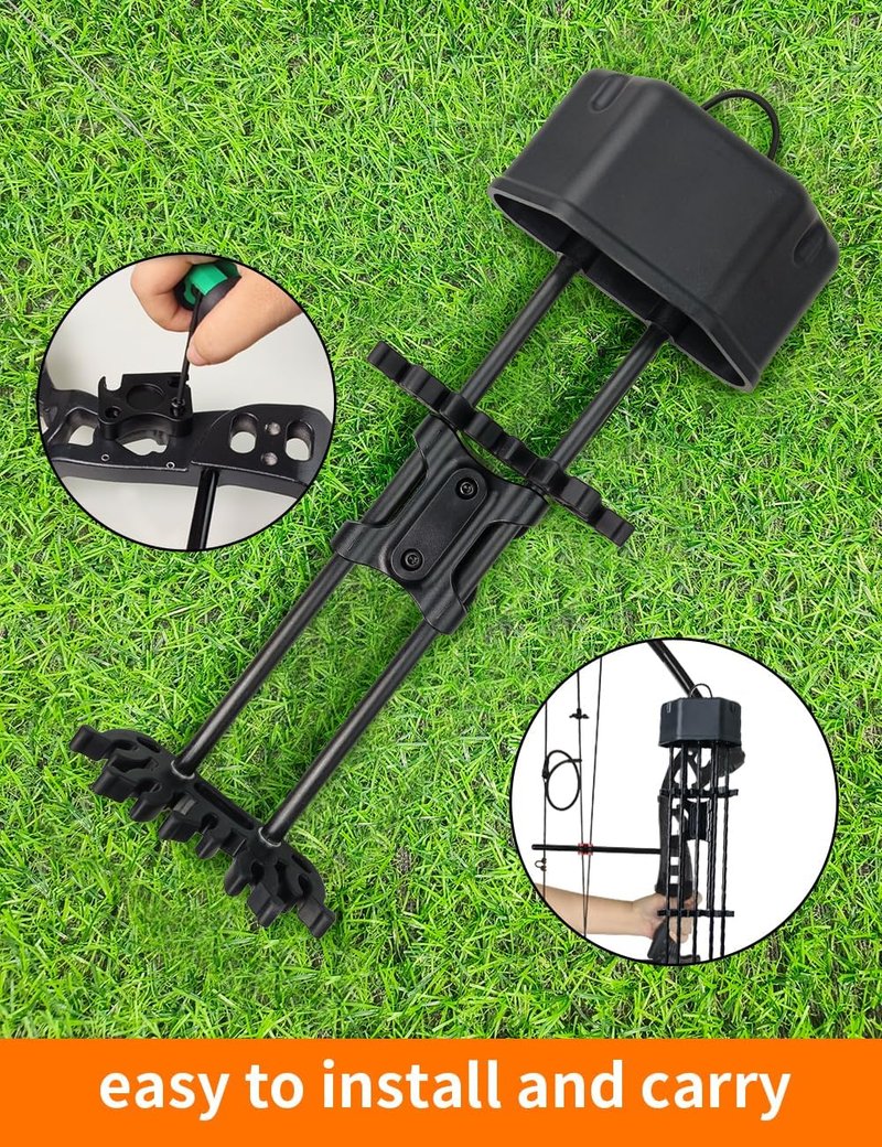 Three Archers 5 Spot Arrow Quiver - Quick Detach Mounted Bracket for Compound Bow | Portable for Shooting & Hunting