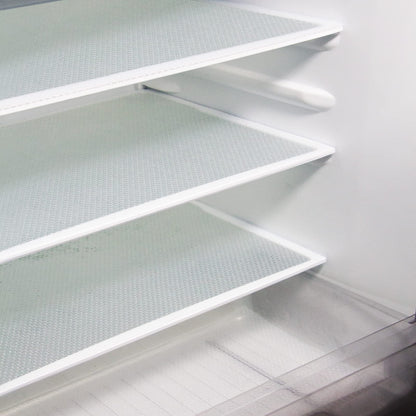 Rwotlls 8Pcs Refrigerator Liners, Washable Fridge Liner Mats Covers Pads for Glass Shelf Cupboard Cabinet Drawer Home Kitchen Accessories Organization (Clear)