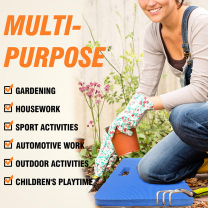 Gardzen 3 Pack Garden Kneeling Pad - for Gardening, Baby Bath, Yoga, Pilates, Exercise, 18"x11"x1", Blue