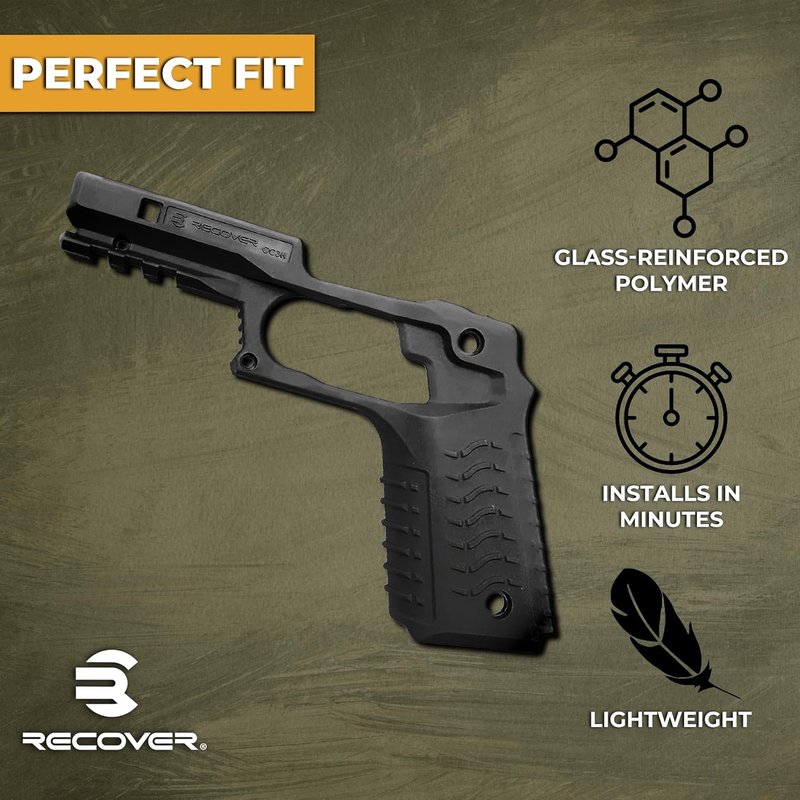 Recover CC3H Rail Adapter for Full Size 1911 Pistol - Easy Installation & Durable Design