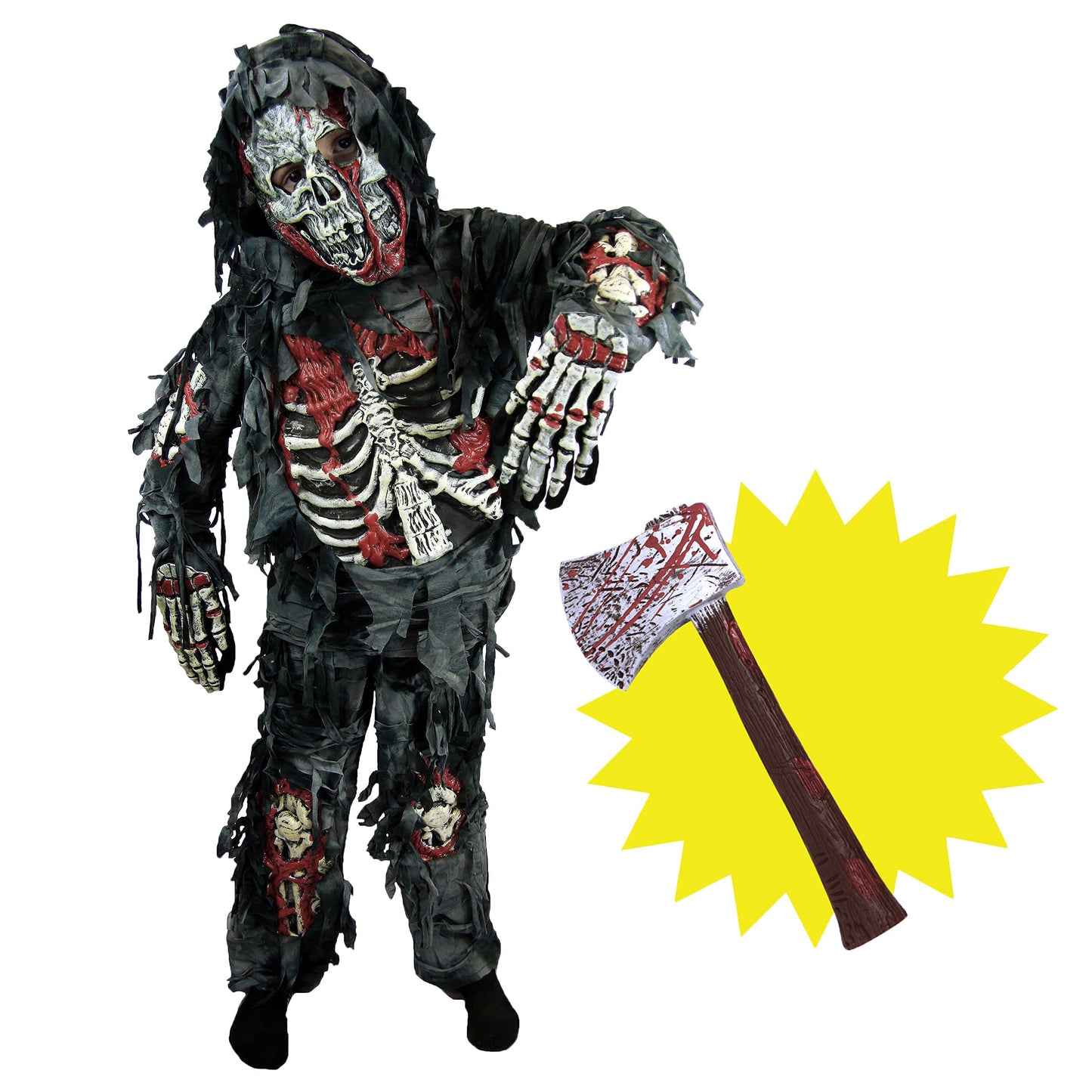 Spooktacular Creations Zombie Costume for Kids, Scary Halloween Costume for Boys, Halloween