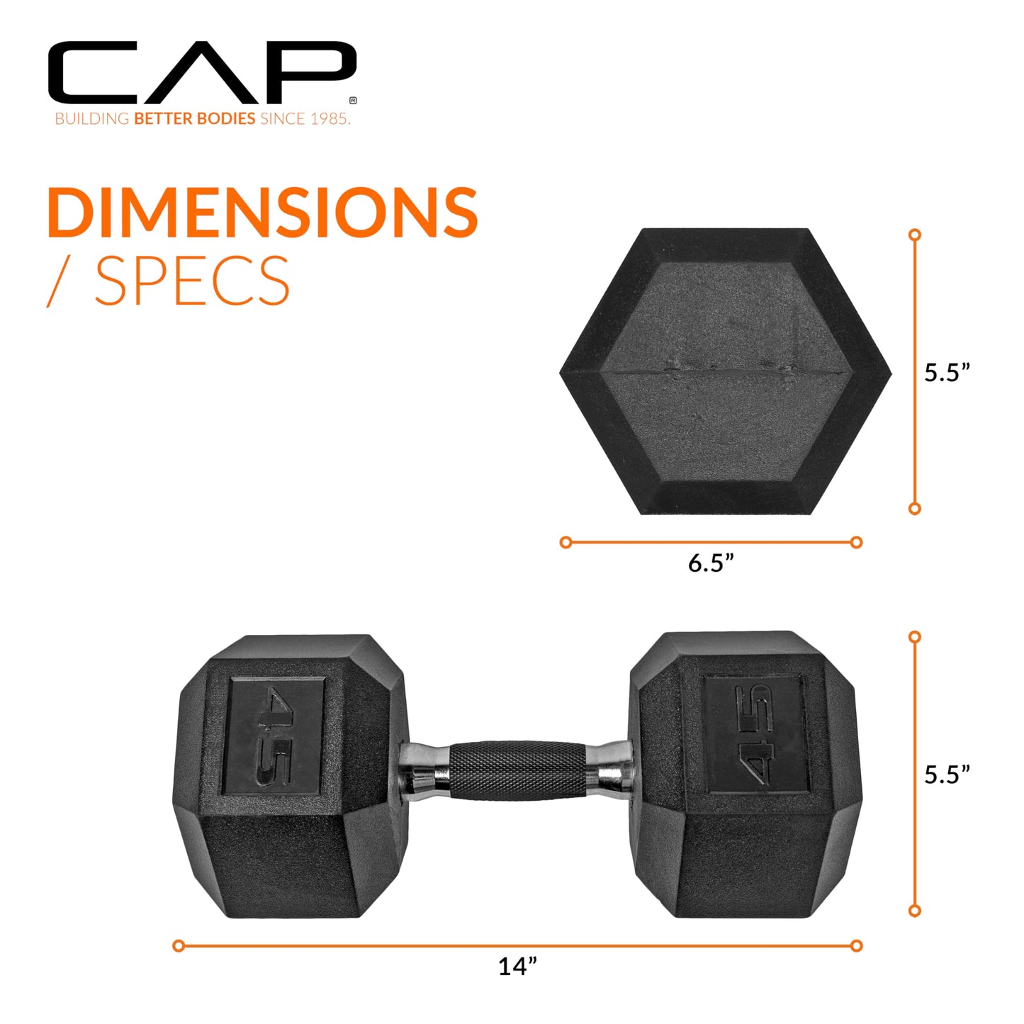 CAP Barbell Coated Dumbbell Weight | Multiple Options Pairs & Sets