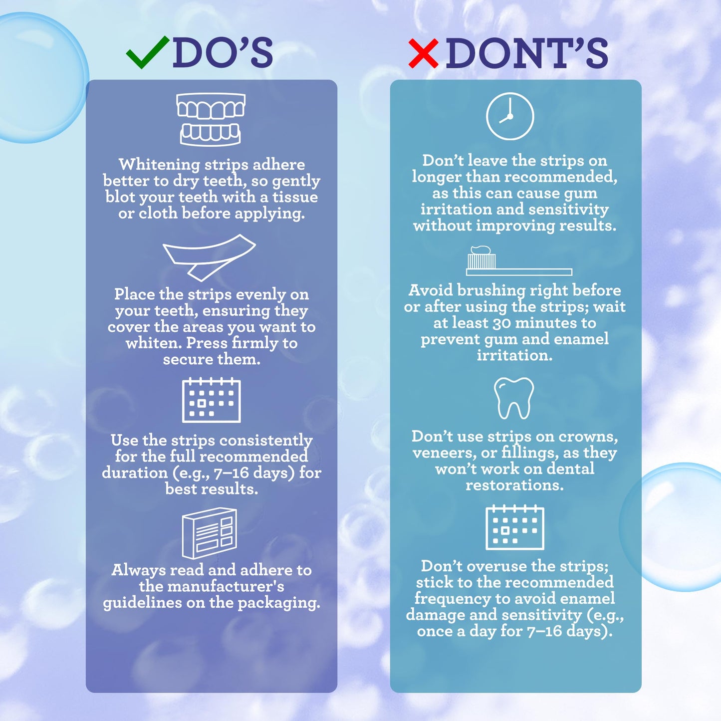 GuruNanda Teeth Whitening Strips - 16-Day Treatment with Non-Slip, Dry Strip Technology - Whitening Designed with Care for a Brighter Smile