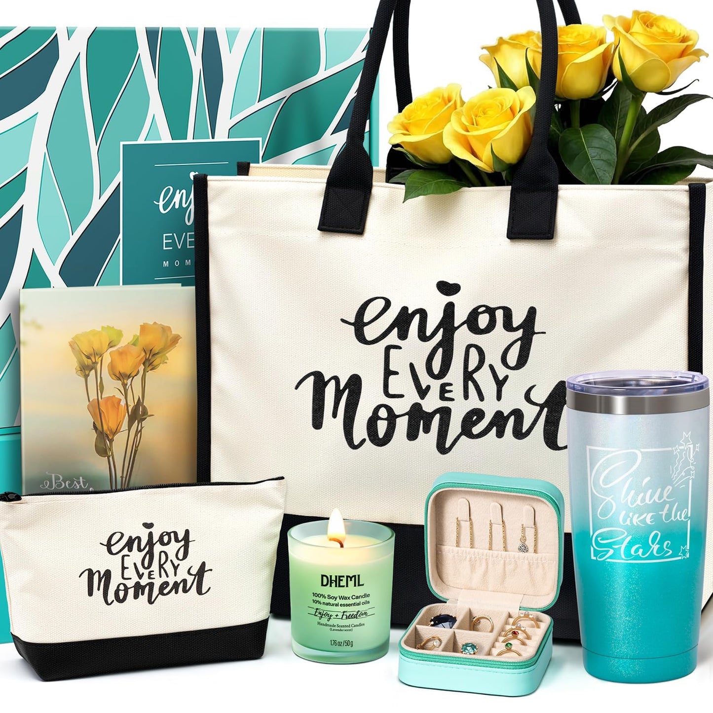 ITABLETAS Gifts for Women and Mom, Birthday Gifts, Unique Gift Set for Christmas, Mothers Day, Valentines Day, Tumbler Personalized Present for Friendship, Her, Girlfriend, Wife, Teacher, Bridesmaids