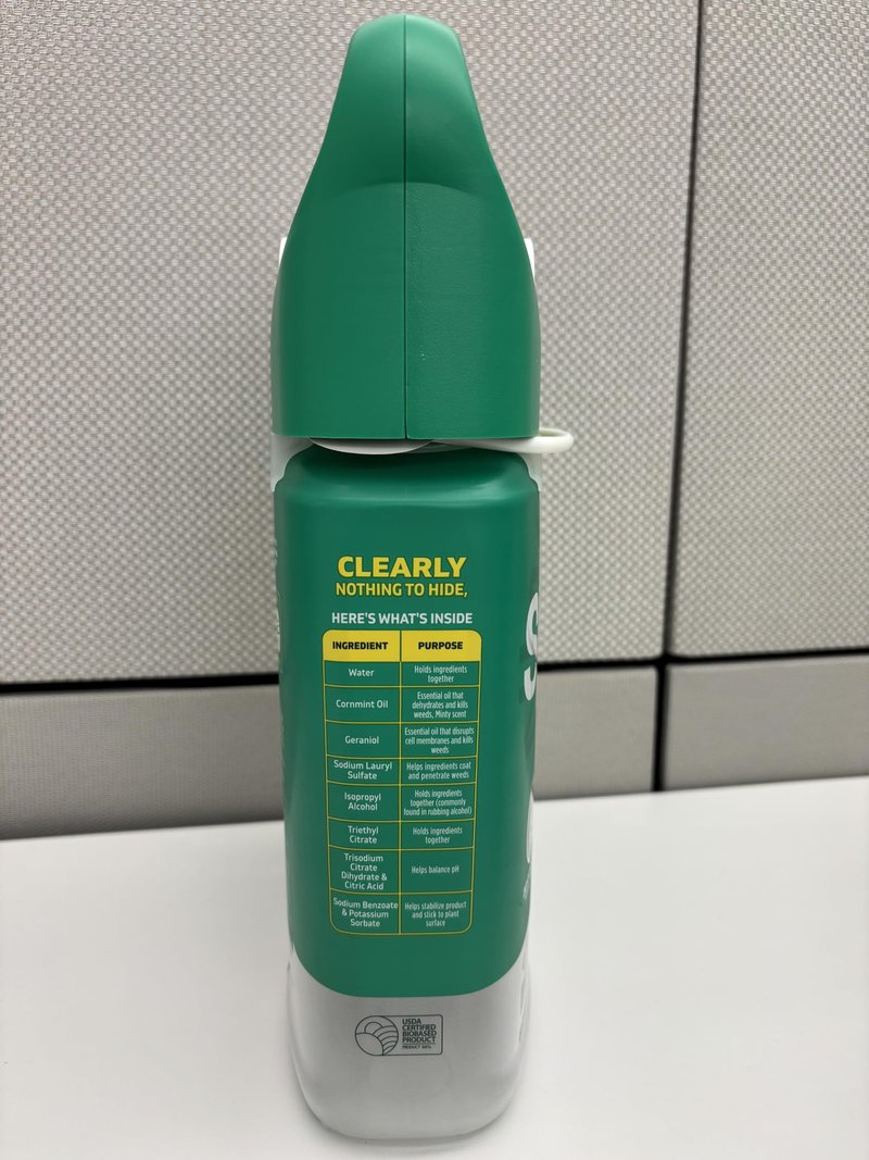Spruce Weed Killer Spray - Snap & Spray Weed & Grass Killer₂ Powered Starter Kit - Reusable Sprayer with Wand for Spot-Treating Driveways, Gardens & More (64 Oz Bottle)