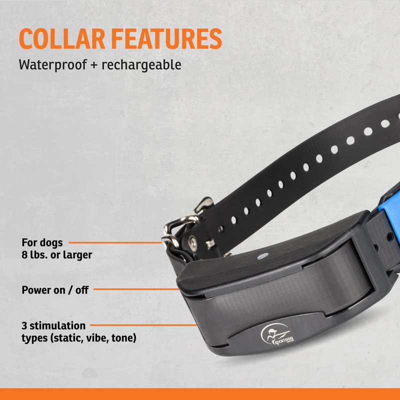 SportDOG TEK Series 2.0 GPS Tracking System Add-A-Dog Collar - Waterproof Receiver Collar with Multiple Correction Modes - Rechargeable with Long-Lasting Battery
