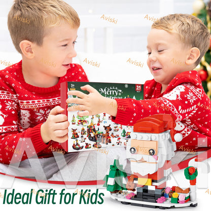 Christmas Advent Calendar 2025, 6 in 1 Building Blocks, 24 Days Countdown Calendar Toys for Kids, Building Toys Party Favors, Xmas Gifts for Boys & Girls