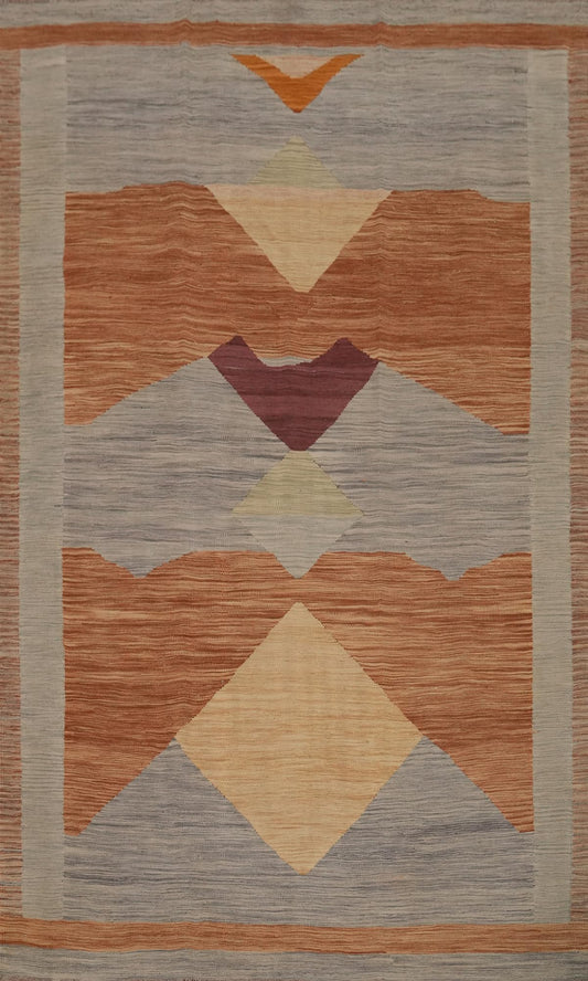 Rug Source Southwestern Collection 6x9 Area Rug, Hand Woven Multi-Colored Geometric Rug, Oriental 100% Wool Carpet for Bedroom, Living Room, Dining Room