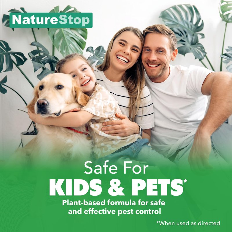 NatureStop Peppermint Oil Bug Spray – Helps Deter Bugs from Indoor & Outdoor Areas, 16 oz
