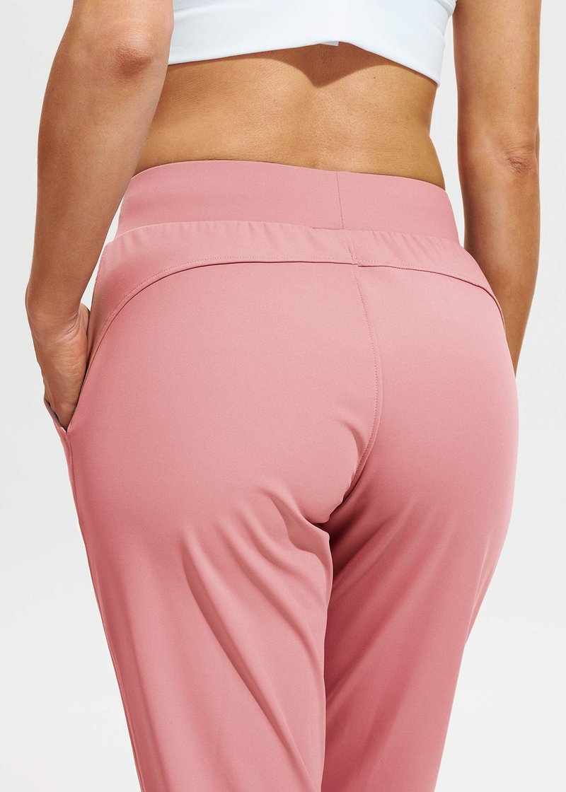 Libin Women's Joggers Pants Athletic Sweatpants with Pockets Running Tapered Casual Pants for Workout,Lounge, Mauve S