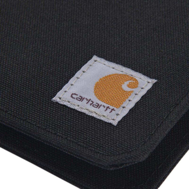 Carhartt Mens 700D Nylon Duck Wallets, RFID-Blocking W/Trifold and Front Pocket Options, Black (Bifold)