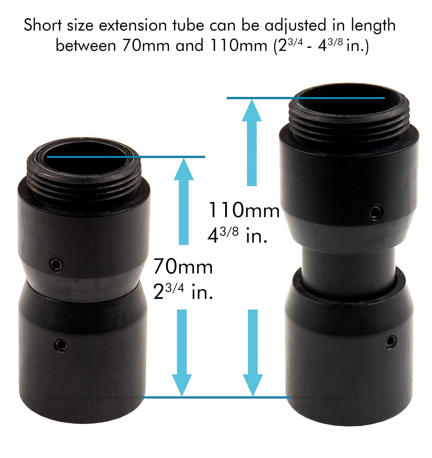 Flight Stick Grip Extension Kit Configuration #7 Compatible with Thrustmaster Warthog, F-16C Viper HOTAS, F/A 18, VirPil, WinWing and Moza AB9 Flight Sticks And Bases