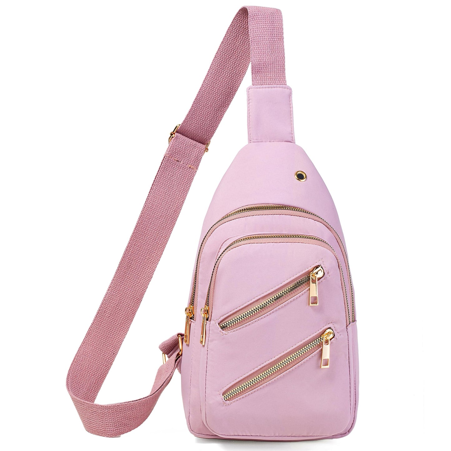 Small Sling Backpack Crossbody Sling Bag for Women, Chest Bag Daypack Fanny Pack Cross Body Bag for Outdoors Hiking Traveling - Black