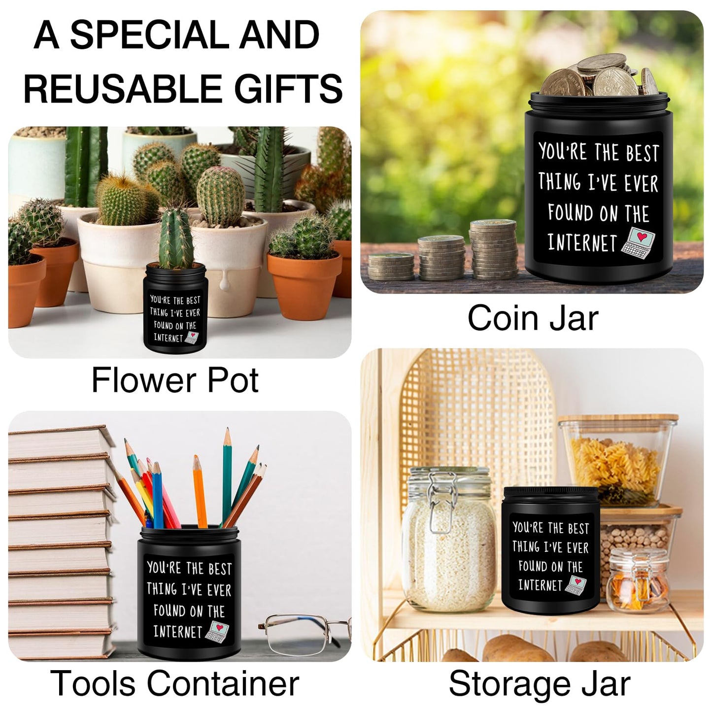Homsolver Valentines Unique Day Gifts for Him, Boyfriend, Husband, Men, Funny Anniversary Birthday Christmas Valentines Romantic Gifts for Him, Boyfriend, Black Cedar Juniper Sandalwood Candle