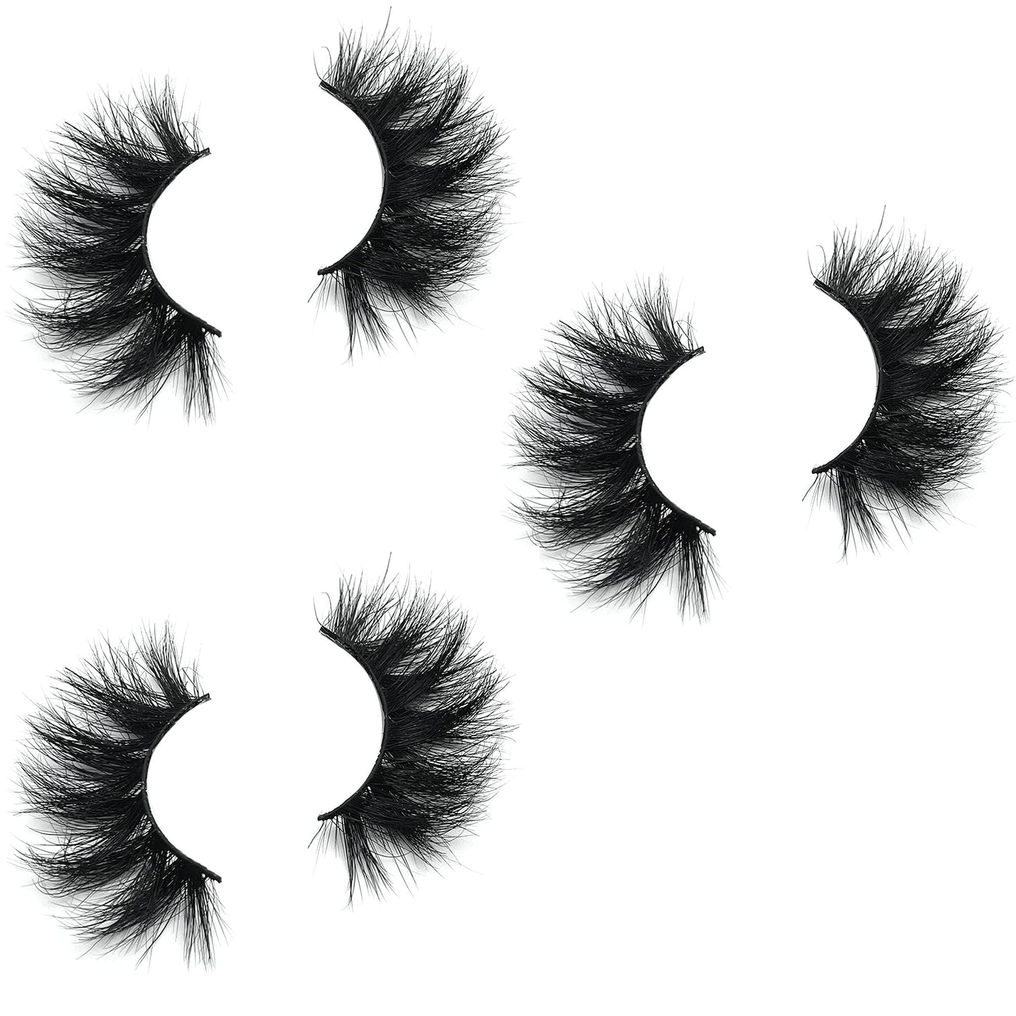 Mink Lashes Mikiwi Eyelashes, 5D Super Fluffy Long Dramatic Eyelashes, Thick HandMade Full Strip Lashes, Cruelty-Free Lash 20-22MM