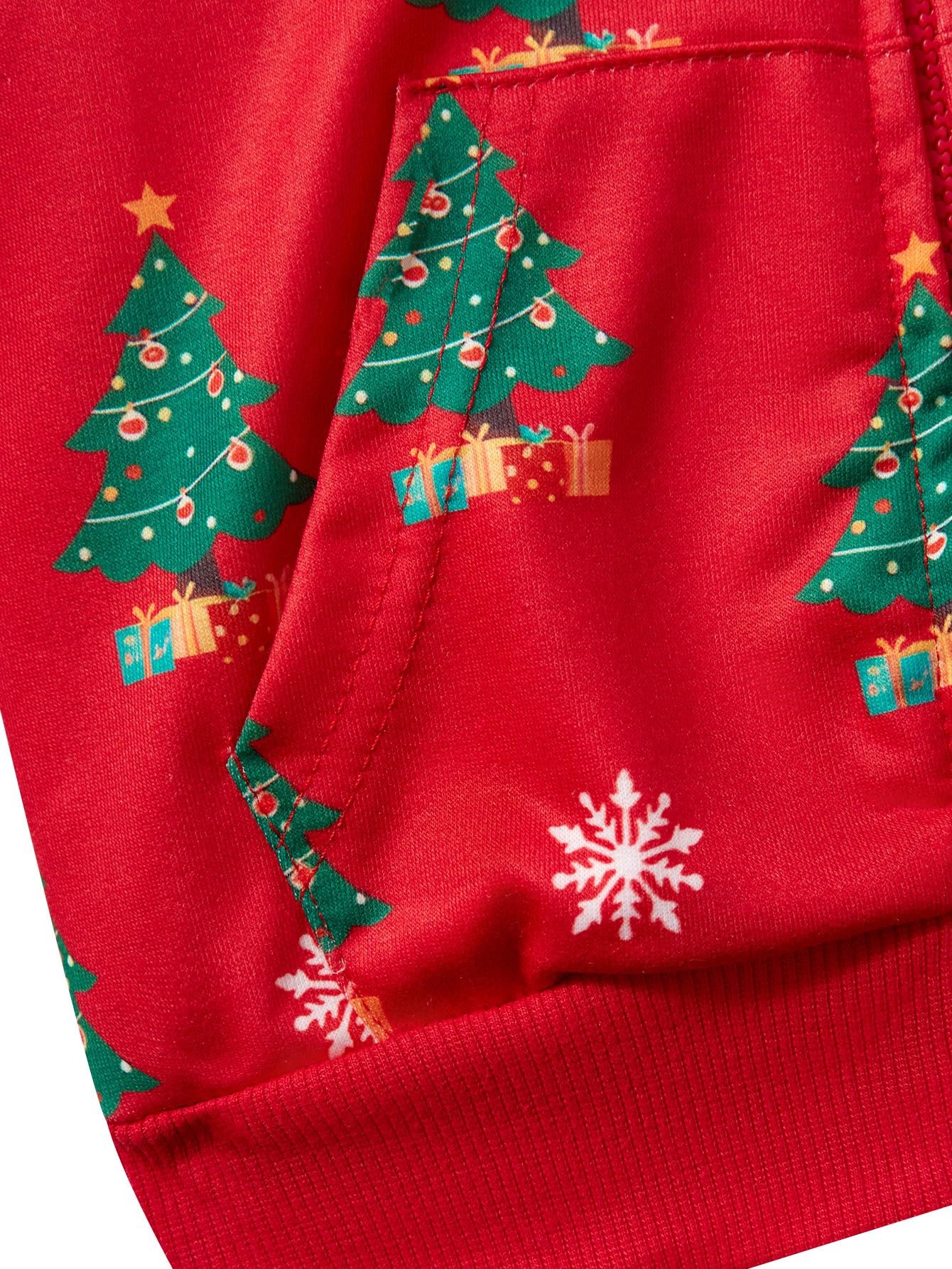 Kids Christmas Sweatshirt Toddler Boys Xmax Clothes Santa Claus Zip up Hoodie Holiday Long Sleeve Tops Winter Tree Shirt 6t 3097-130