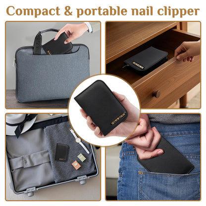 Manicure Set Professional Nail Clipper Kit-26 Pieces Stainless Steel Manicure Kit,Nail Care Tools with Luxurious Travel Case