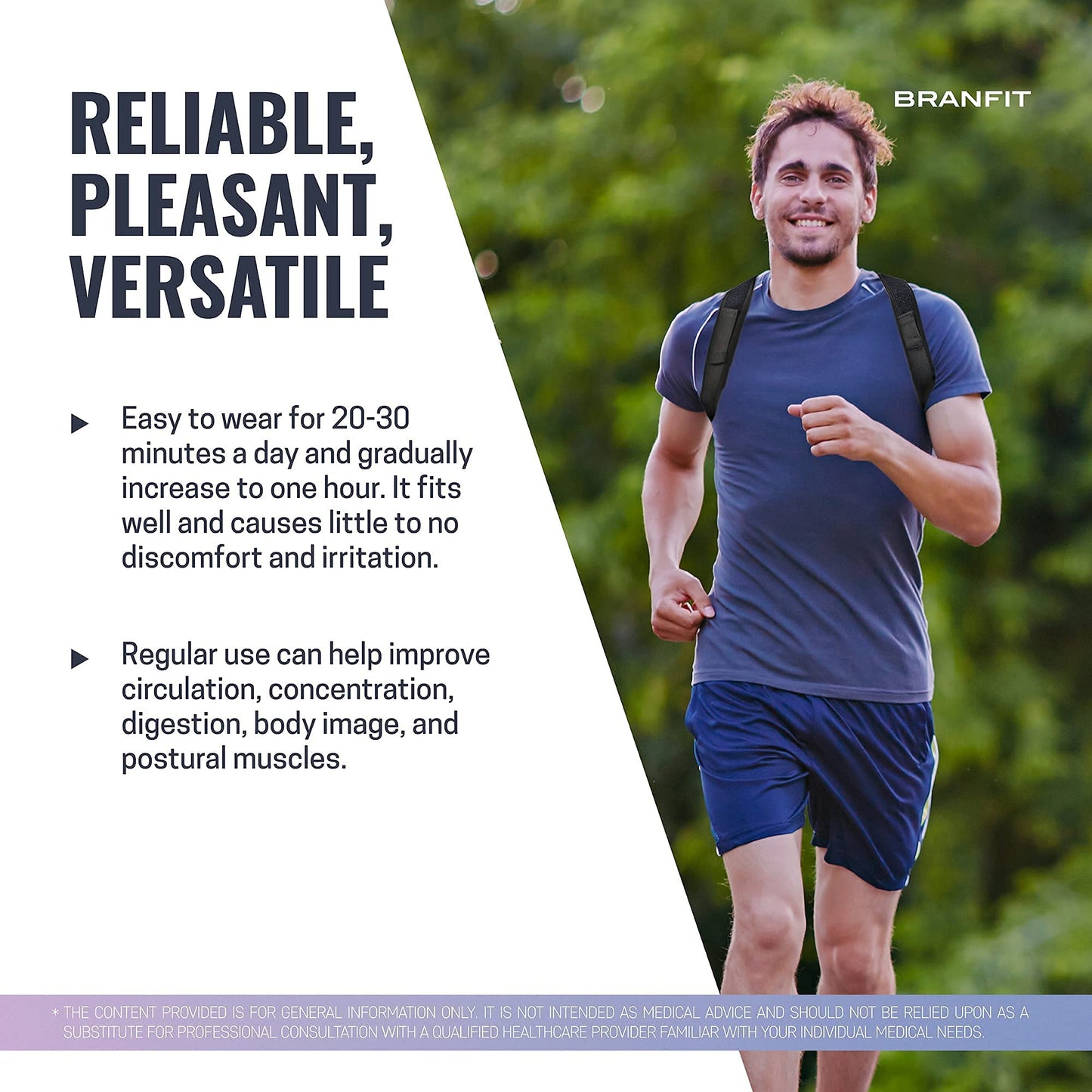 Branfit Shoulder & Back Brace Posture Corrector for Women and Men, Breathable Posture Trainer, Neck Brace and Back Posture Corrector for Upper Back & Neck Pain Relief