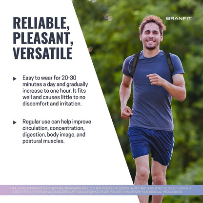 Branfit Shoulder & Back Brace Posture Corrector for Women and Men, Breathable Posture Trainer, Neck Brace and Back Posture Corrector for Upper Back & Neck Pain Relief