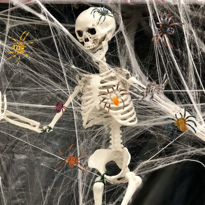 FLORMOON Realistic Animal Figures - Spider Action Model Lifelike Insect Toy Figures - Educational Learning Toys Birthday Set for Boys Girls Kids Toddlers (Giant Whiteknee)