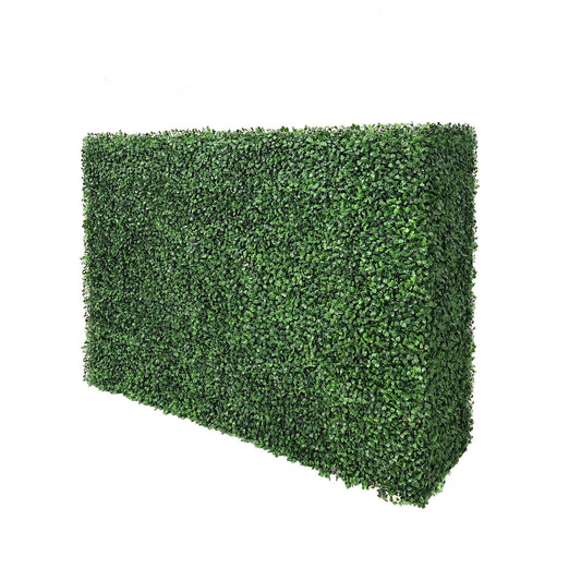 AGPL Artificial Hedge Wall Without Planter, Outdoor or Indoor Decorative Privacy Wall, Great for Balcony, Patio, Deck, TOP Cover Panel is Included ... (48" W*12" D*32" H)