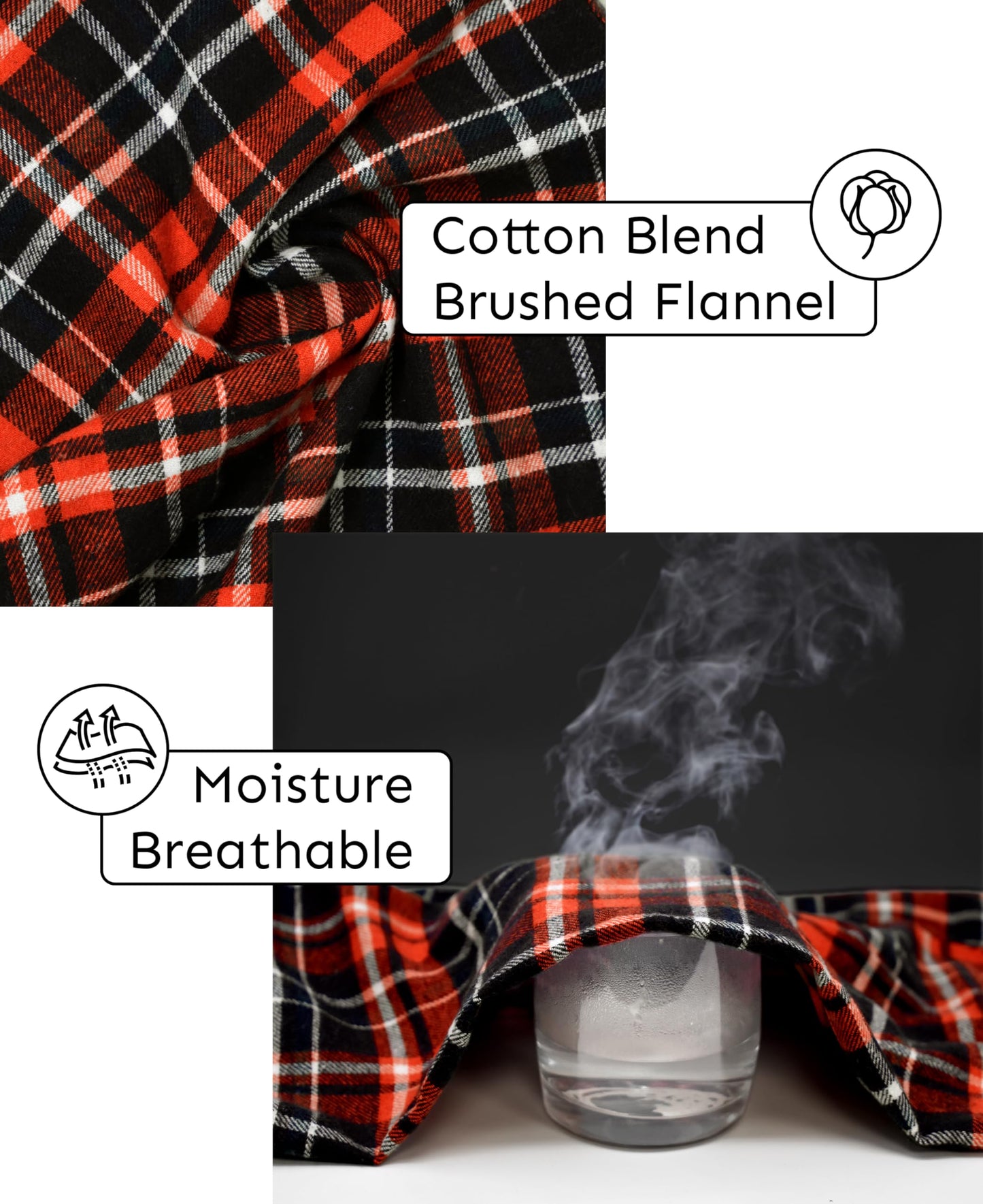 Andrew Scott Women's Flannel Sleep Pants| Lounging PJ Drawstring Pants | Multi Packs & Colors