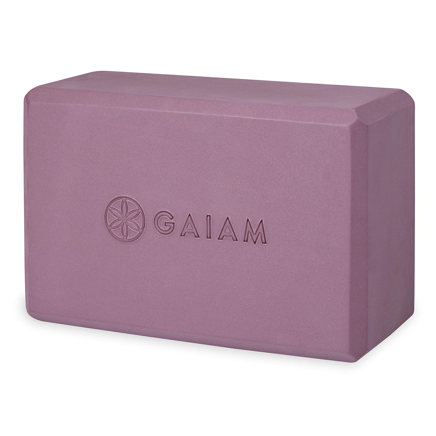 Gaiam Yoga Block - Supportive Latex-Free Eva Foam - Soft Non-Slip Surface with Beveled Edges for Yoga, Pilates, Meditation - Yoga Accessories for Stability, Balance, Deepen Stretches