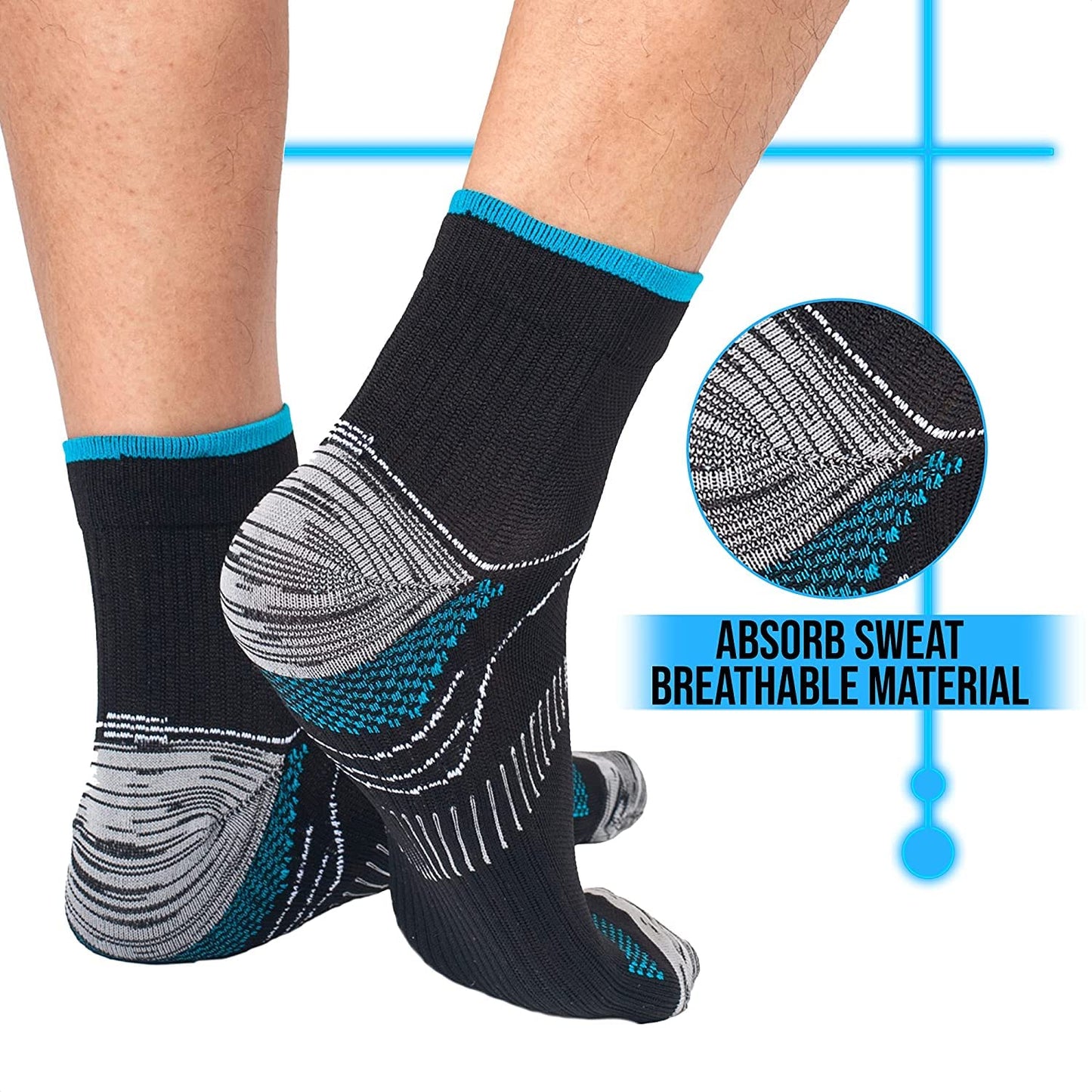 Gcbiger Compression Socks for Men & Women(7 Pairs) Plantar Fasciitis Socks for Pain Relief, Ankle Support & Foot Health Reduces Swelling & Heel Spur Pain, Recovery