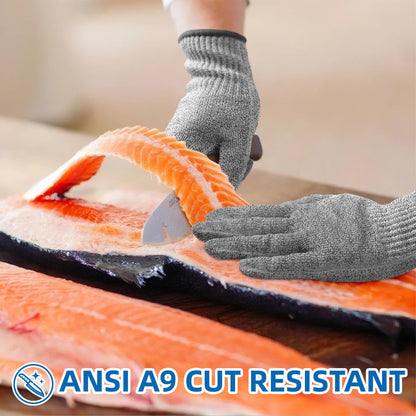 Schwer SlicePro ANSI A9 Cut Resistant Gloves, Food Grade Reliable Cutting Gloves, Mandoline Gloves for Kitchen Meat Cutting, Oyster Shucking, Fish Fillet Processing, Non-PFAS, PR1501-G, M