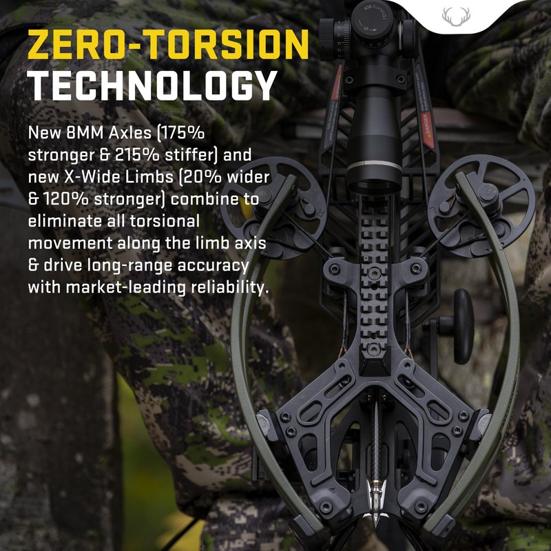 TenPoint TX Ultra 26.5, Vektra - 410 FPS - Our Shortest Forward Draw Crossbow Ever - Equipped with Burris Oracle X Rangefinding Scope + ACUslide MAXX Cocking & De-Cocking System